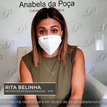 Rita Belinha no Espaço Anabela da Poça Cabeleireiros